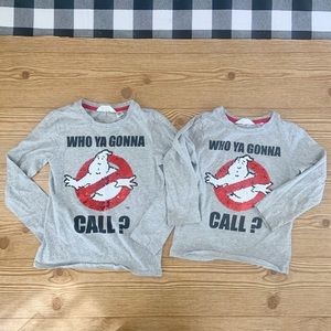 H&M Grey Ghostbusters Long Sleeve T Shirt Set